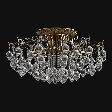 Elegant Fruity Ceiling Chandelier 3D model image 1 