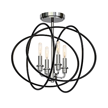Elegant Tupelo 13 Ceiling Light 3D model image 1 
