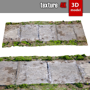 Title: High-Detail Concrete Road 3D model image 1 