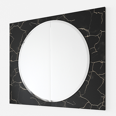 Modern Mondrian Rectangular Mirror 3D model image 1 