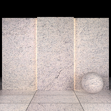 Dallas White Granite: Elegant Slabs & Tiles 3D model image 1 