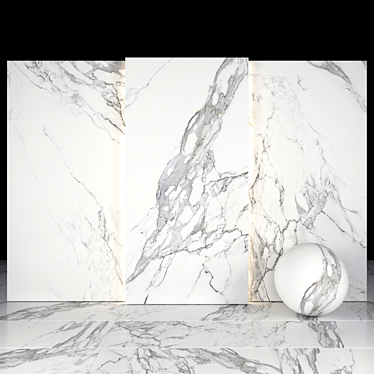Eternal White Marble - Luxurious and Versatile 3D model image 1 