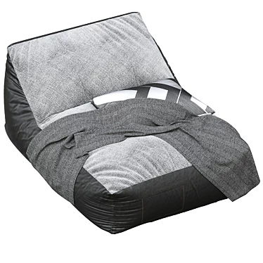 Ultimate Outdoor Beanbag: Life Deluxe 3D model image 1 