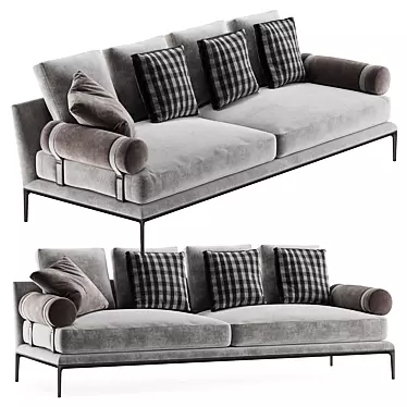 B&B Italia Atoll Sofa: Modern Luxury and Superior Comfort 3D model image 1 