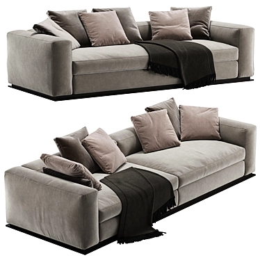 Elegant Minotti Leonard Sofa: Modern Design for Comfort 3D model image 1 