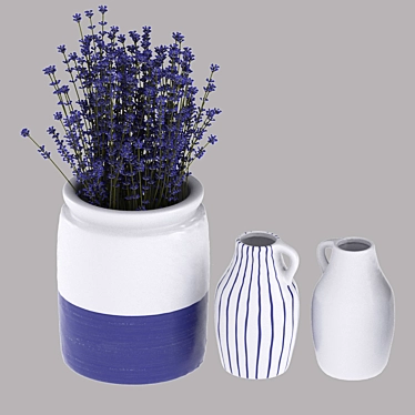 Elegant Ceramic Vase: GODTAGBAR 3D model image 1 