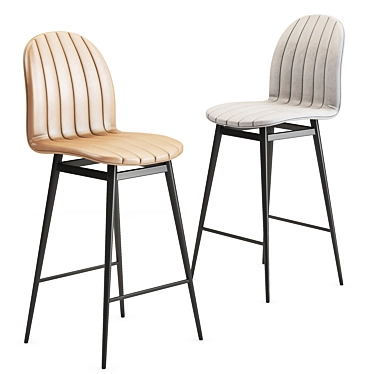 Elevate Your Space with Stylish Bar Chair 3D model image 1 