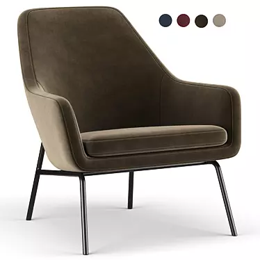 MoDRN Coastal Accent Chair 3D model image 1 