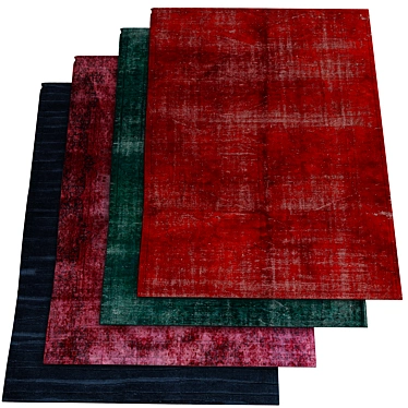 Elegant Contemporary Carpets: Four Designs 3D model image 1 