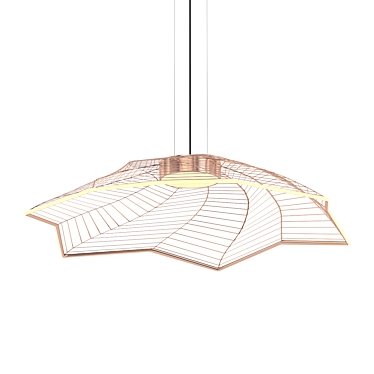 Floating LED Acrylic Pendant 3D model image 1 