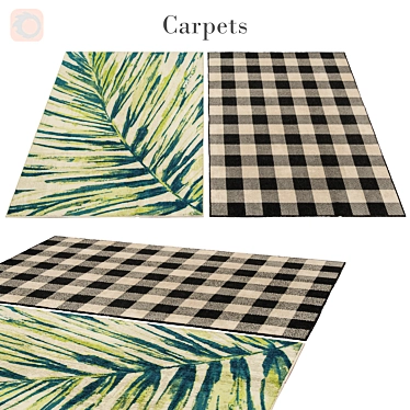 Polys: 3 888, Vets: 4 004 - Durable Rug for Any Space 3D model image 1 