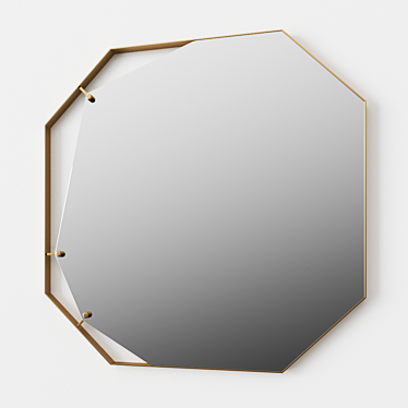 Sleek Pinch Mirror: A Design Marvel from Fiam Italia 3D model image 1 
