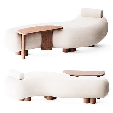 Modern Elegance. Minho Sofa 3D model image 1 