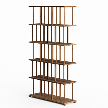 Nature-inspired Modular Bookcase: De La Espada Reedy 3D model image 1 