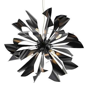 Elegant Spiraglio Pendant Light 3D model image 1 