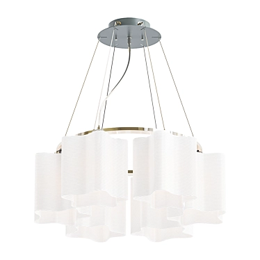 Elegant Onde Pendant Chandelier 3D model image 1 