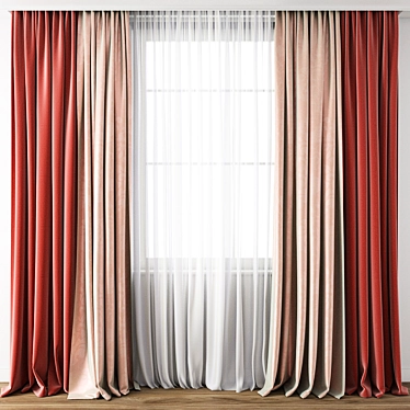 Exquisite Curtain Model: 3DS Max & OBJ 3D model image 1 