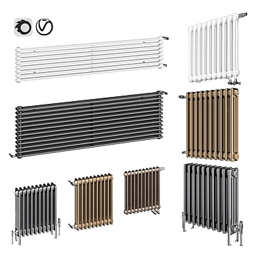 Zehnder Charleston Radiator Set 3D model image 1 