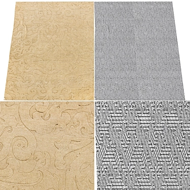 Modernistic Carpets-Double Design 3D model image 1 