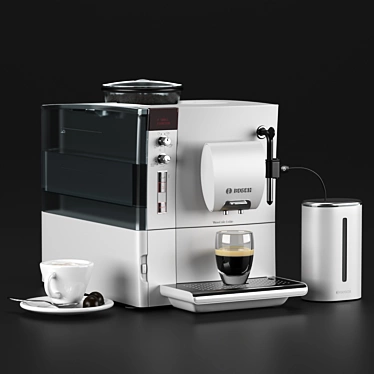 Bosch TES50328RW: White Coffee Perfection 3D model image 1 