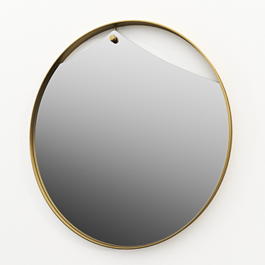 Elegant PINCH Mirror: Italian Design 3D model image 1 