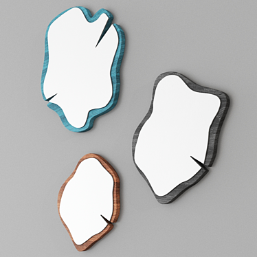 ARKOF LABODESIGN TRONQ: Modern Wall-mounted Mirror Set 3D model image 1 