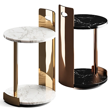 Elegant T8 Cosimo Table: Sleek Design by Lazzarini & Pickering 3D model image 1 