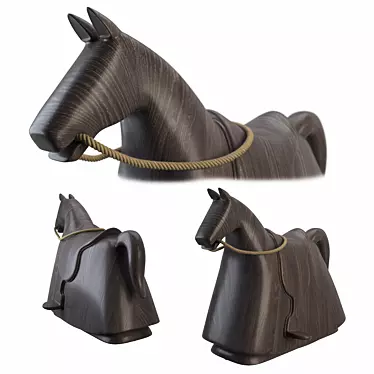 Sleek Newson Horse: Realistic 3D Model 3D model image 1 