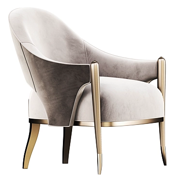 Charming Chic Chair with Elegant Touch 3D model image 1 