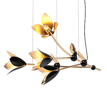 Nature-inspired Designer Chandelier 3D model image 1 