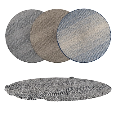 Versatile Round Carpet Set 3D model image 1 