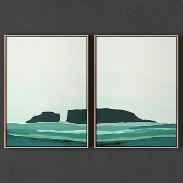 Abstract Frames Collection: 2 Sizes, 2500x2500px Textures 3D model image 1 