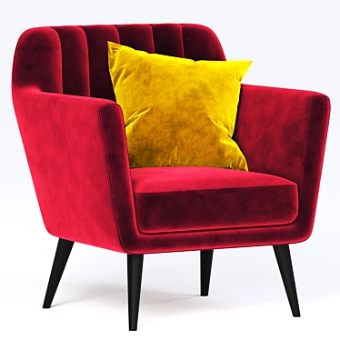 Modern Zipperbuy Jaron Armchair 3D model image 1 