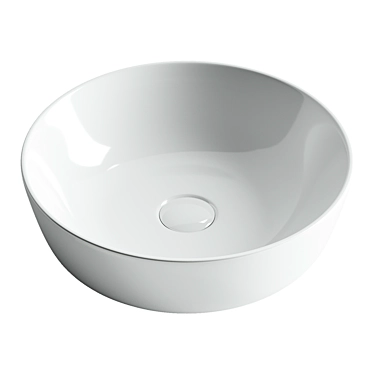 Title: Ceramica Nova Element CN6013 Washbasin 3D model image 1 