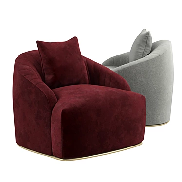 Cozy Astrid Armchair - Your Perfect Companion! 3D model image 1 