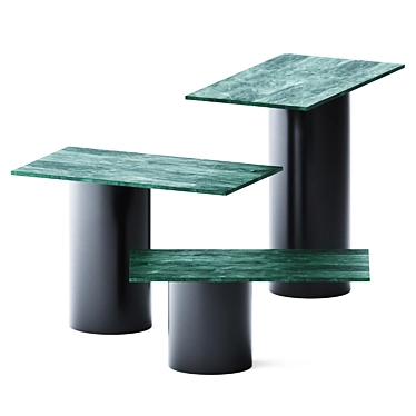 Petra Side Tables: Sleek & Stylish 3D model image 1 