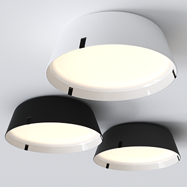 Contemporary Borderline Ceiling Lamp 3D model image 1 