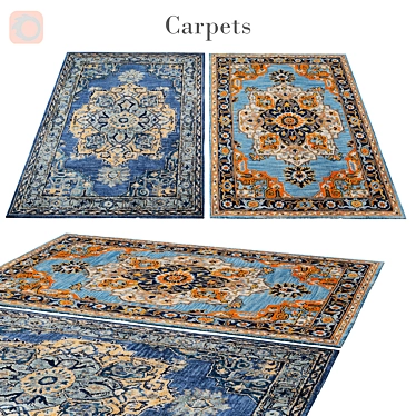 Polys: 3 888, Vets: 4 004 - Stylish Rug 3D model image 1 