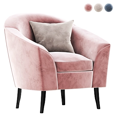 Elegant Giorgia Armchair: Altavilla 3D model image 1 