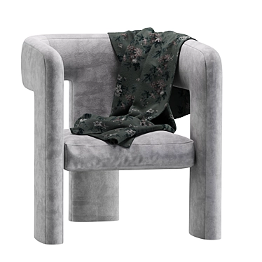 Elegant Tressel Chair: Lee Jofa 3D model image 1 