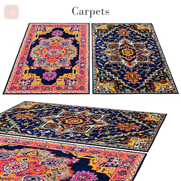 Elegant Rugs: 150cm Variety 3D model image 1 