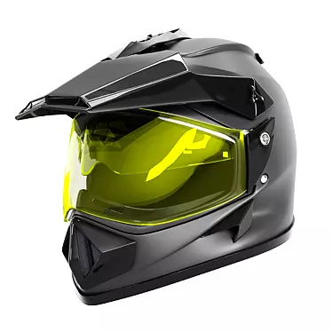 Rugged Off-Road Helmet | Durable & Protective 3D model image 1 