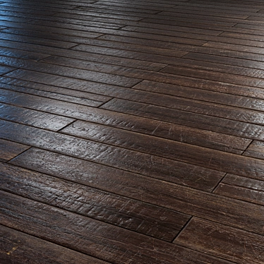 Vintage Wood Parquet - PBR Textures 3D model image 1 