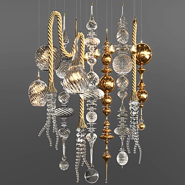 Artful Glow Pendant Lights 3D model image 1 