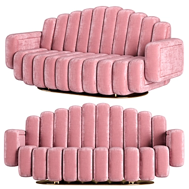 Luxurious Oblomow Sofa: Clan Milano 3D model image 1 