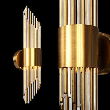 Elegant Bacaen Wall Lamp 3D model image 1 