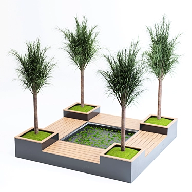 Tropical Oasis: Palm Garden 3D model image 1 