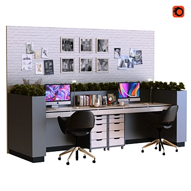 Modern Workspace Pro 2015 3D model image 1 