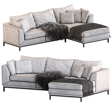 Versatile Sofa with Poly 490.710 3D model image 1 