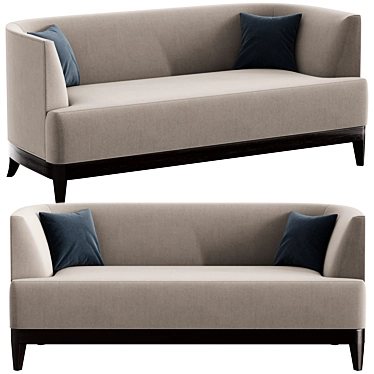 Luxdeco Billy Velvet Sofa 3D model image 1 